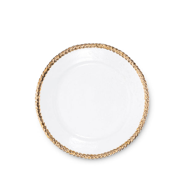 summerill & bishop Joséphine Dinner Plate with Gold Rim by Astier de Villatte 26.5cm