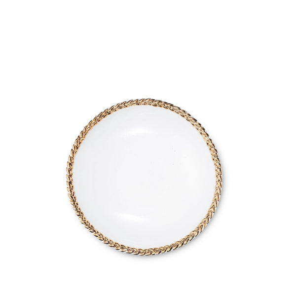 summerill & bishop Joséphine Soup Plate with Gold Rim by Astier de Villatte 14.5cm