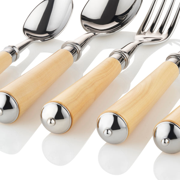 Summerill & Bishop Julia Boxwood & Stainless Steel 7 Piece Cutlery Set