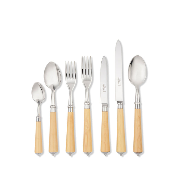 summerill & bishop Julia Boxwood & Stainless Steel 7 Piece Cutlery Set
