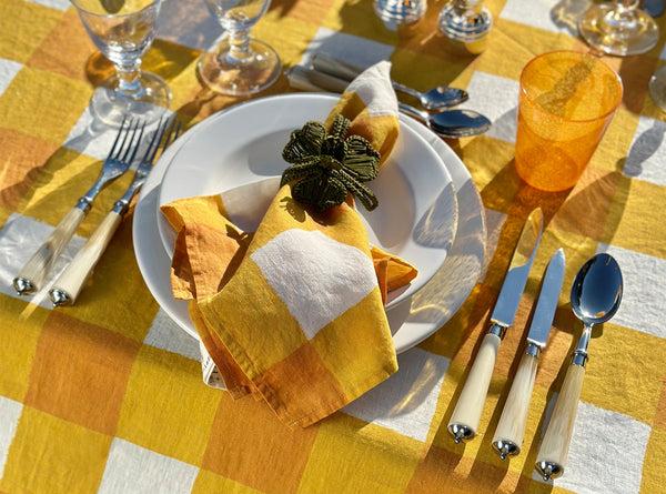 Summerill & Bishop Julia Light Horn Resin & Stainless Steel 7 Piece Cutlery Set