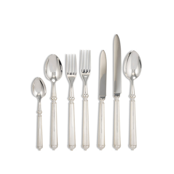 summerill & bishop Julia Lignes Silver Plated 7 Piece Cutlery Set