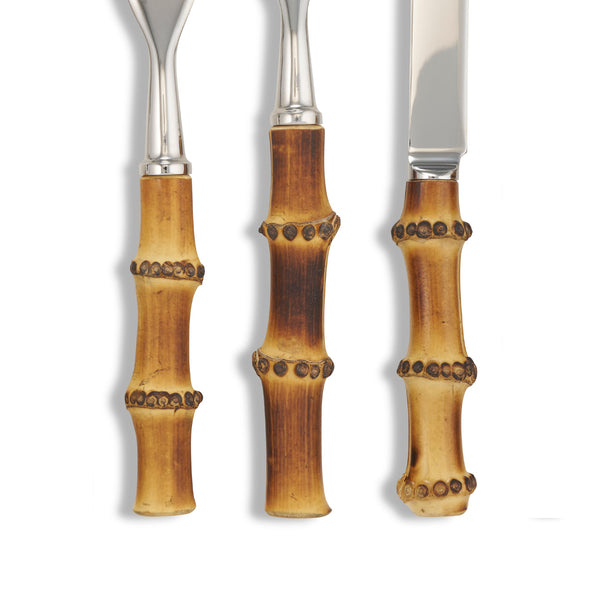 Summerill & Bishop Julia Natural Bamboo & Stainless Steel 7 Piece Cutlery Set