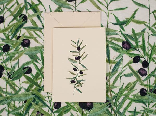 Summerill & Bishop 'L'Olivier' Greeting Card 15cm X 10cm (A6)