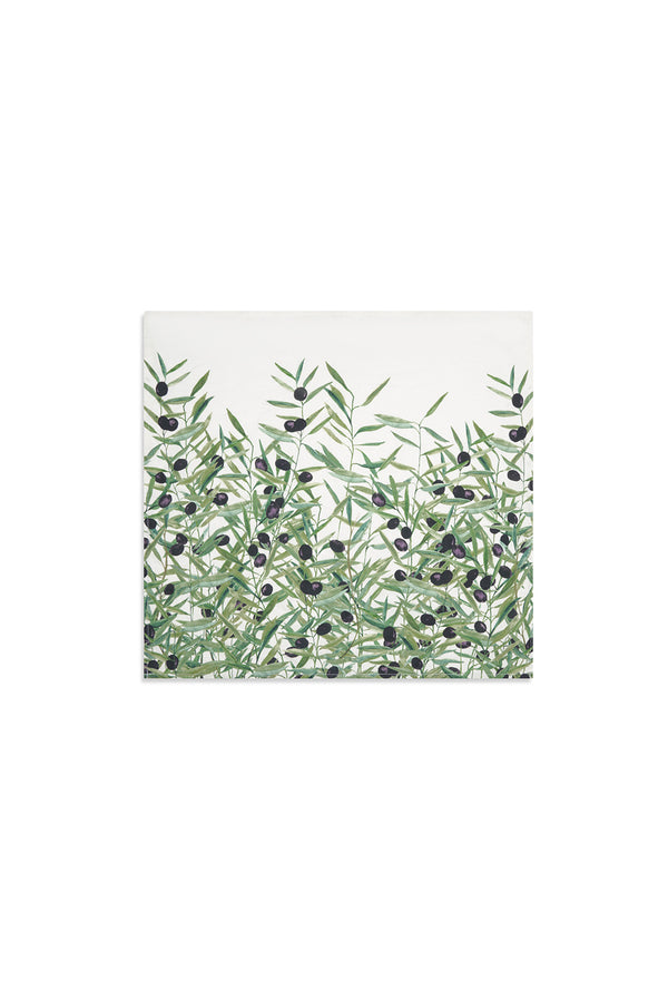 Summerill & Bishop 'L'Olivier' Linen Napkin In Green 50x50cm