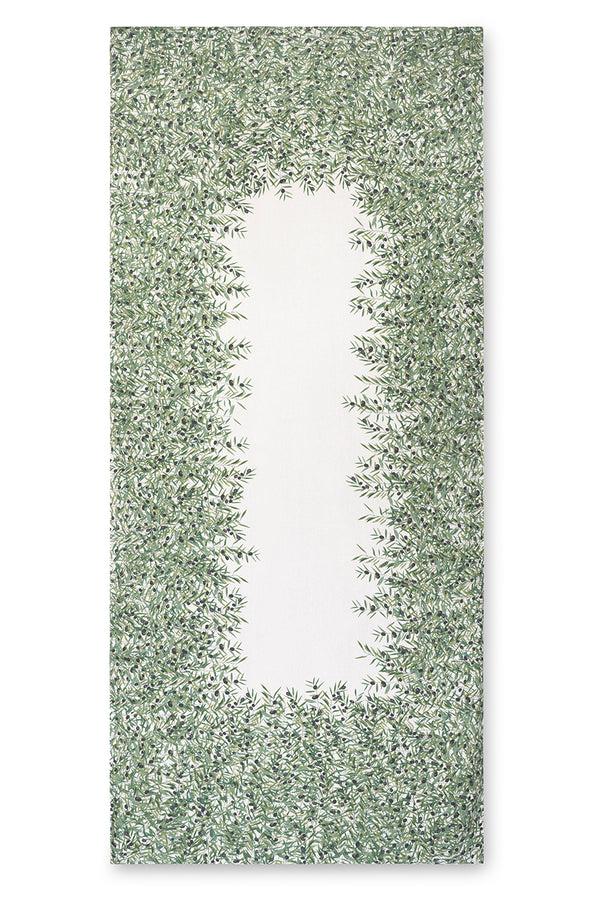 summerill & bishop 'L'Olivier' Linen Tablecloth in Green