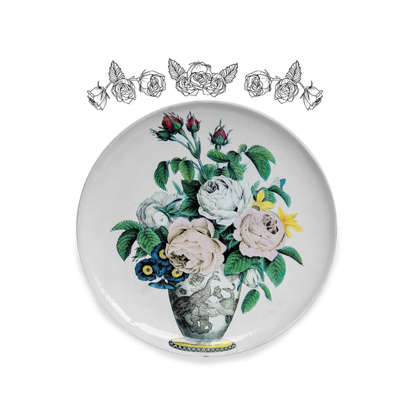 Summerill & Bishop Large Bouquet Plate By Astier De Villatte 30cm