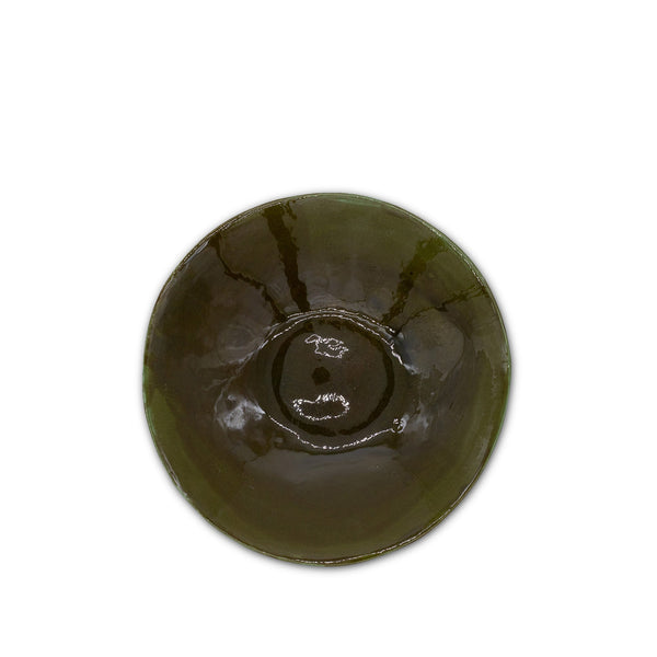 summerill & bishop Large Olive Porcelain Serving Bowl 30cm