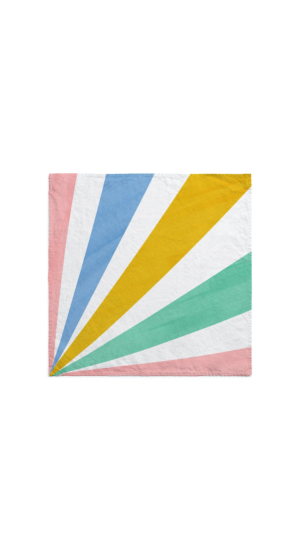 Summerill & Bishop Le Cirque Linen Napkin In Multicolour 50x50cm
