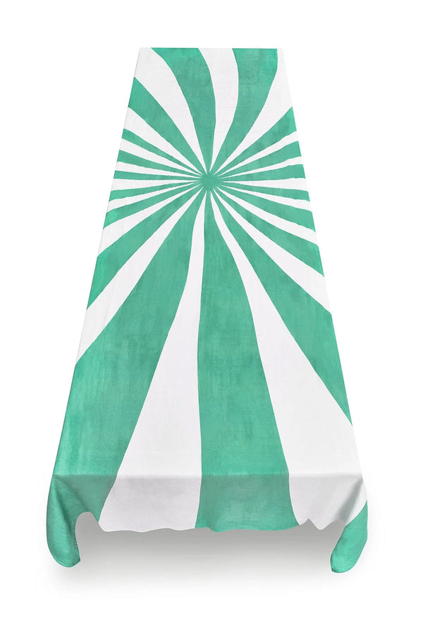 Summerill & Bishop Le Cirque Linen Tablecloth In Mint Green
