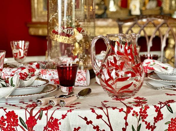 Summerill & Bishop Les Airelles Round Linen Tablecloth 260cm