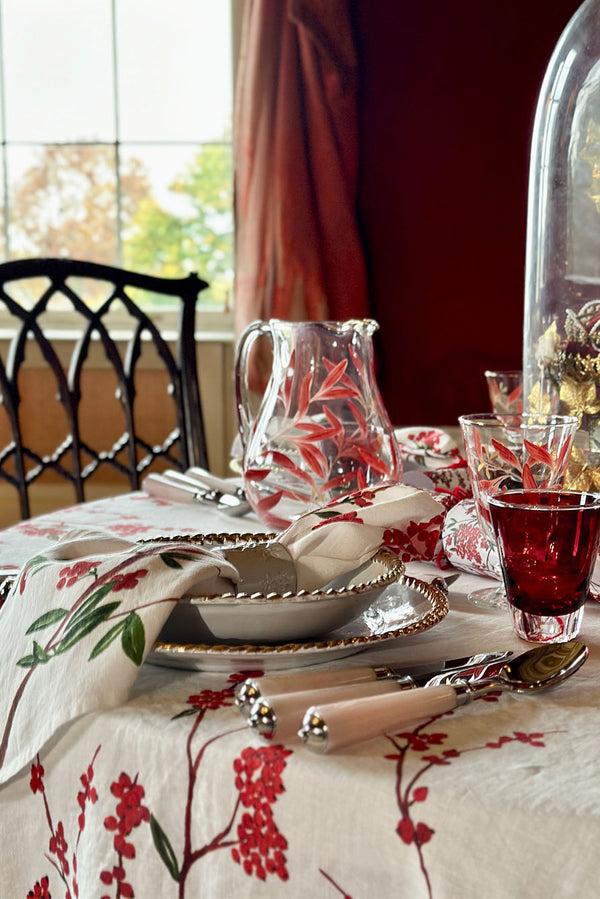 Summerill & Bishop Les Airelles Round Linen Tablecloth 260cm