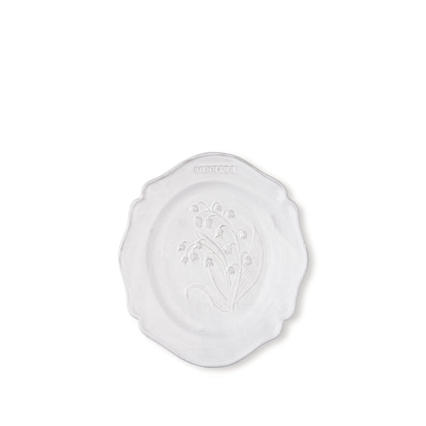 summerill & bishop Lily of the Valley Dessert Plate by Astier de Villatte 23cm