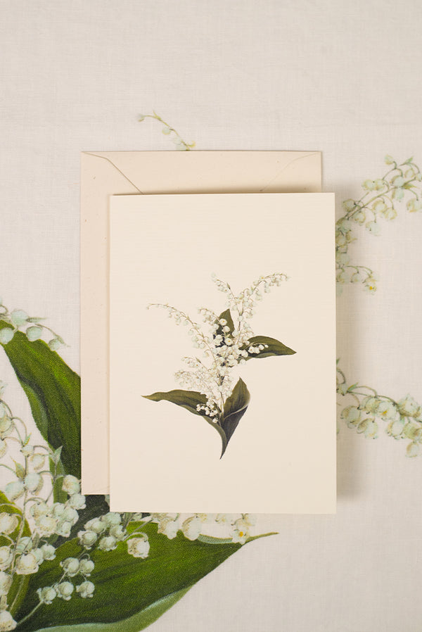 Summerill & Bishop 'Lily Of The Valley' Greeting Card 15cm X 10cm (A6)