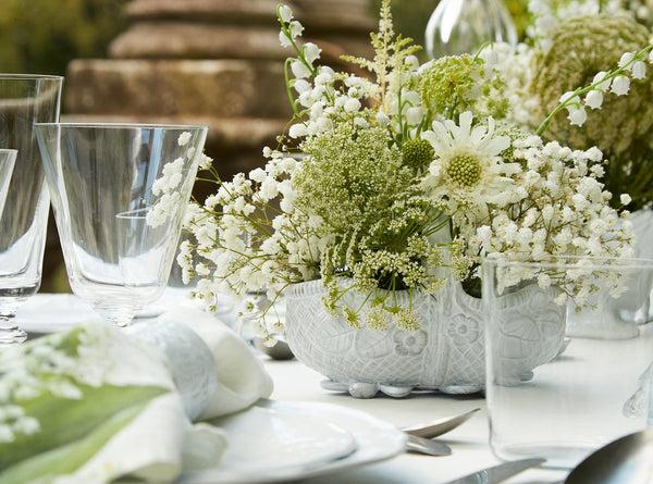 Summerill & Bishop Lily Of The Valley 'Muguet' Linen Napkin 50x50cm