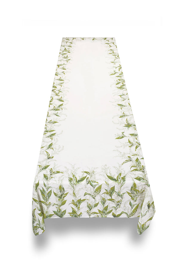 Summerill & Bishop Lily Of The Valley 'Muguet' Linen Tablecloth