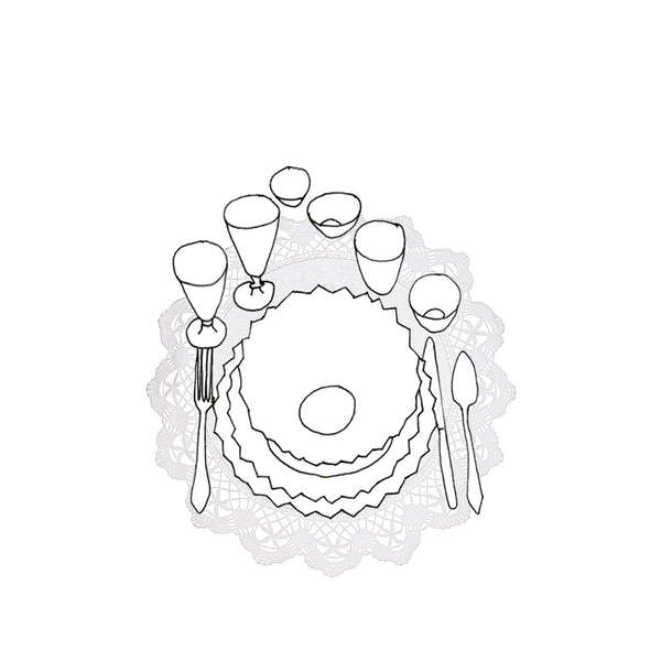 Summerill & Bishop 'Louise' Bobbin Lace Round Placemat 40cm