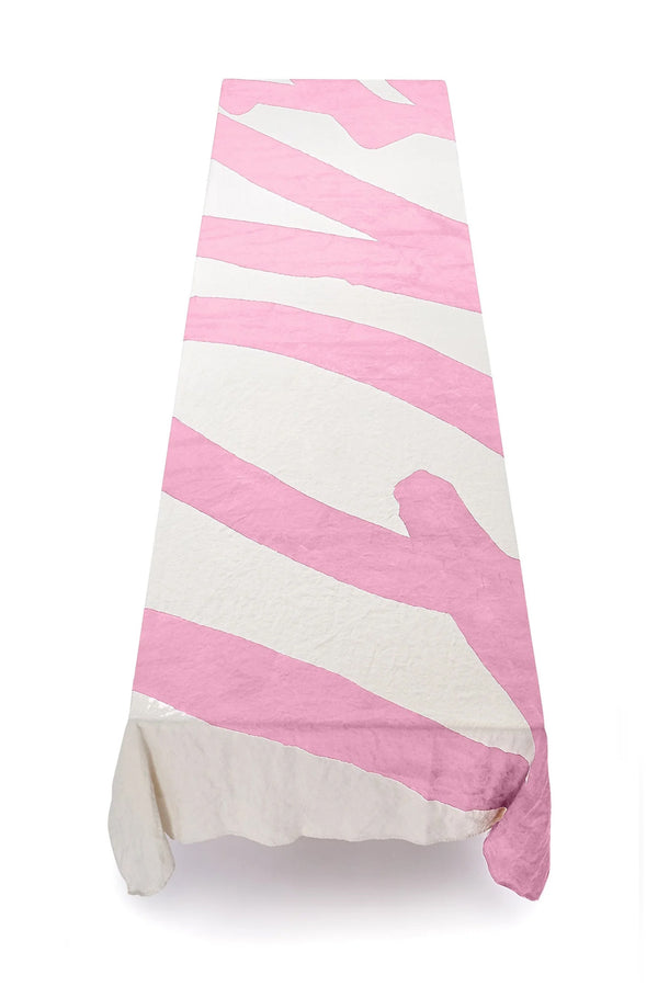 Summerill & Bishop 'Love' Word Linen Tablecloth In Rose Pink