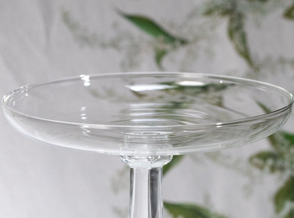 Summerill & Bishop Luna Clear Handblown Glass 2 Level Cake Stand 40cm