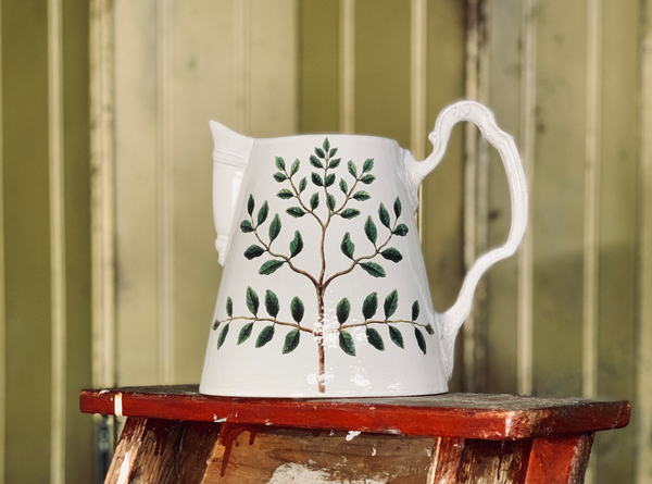 Summerill & Bishop Medium Indigofera Colutea Pitcher By Astier De Villatte 21cm