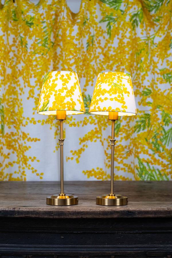 Summerill & Bishop 'Mimosa' Linen French Drum Lampshade 13cm