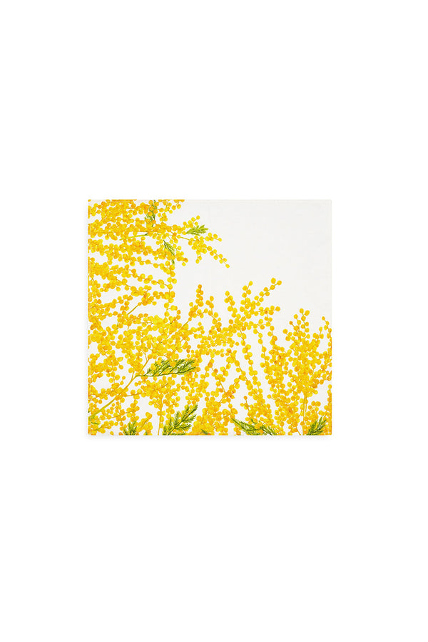 Summerill & Bishop 'Mimosa' Linen Napkin In Yellow 50x50cm