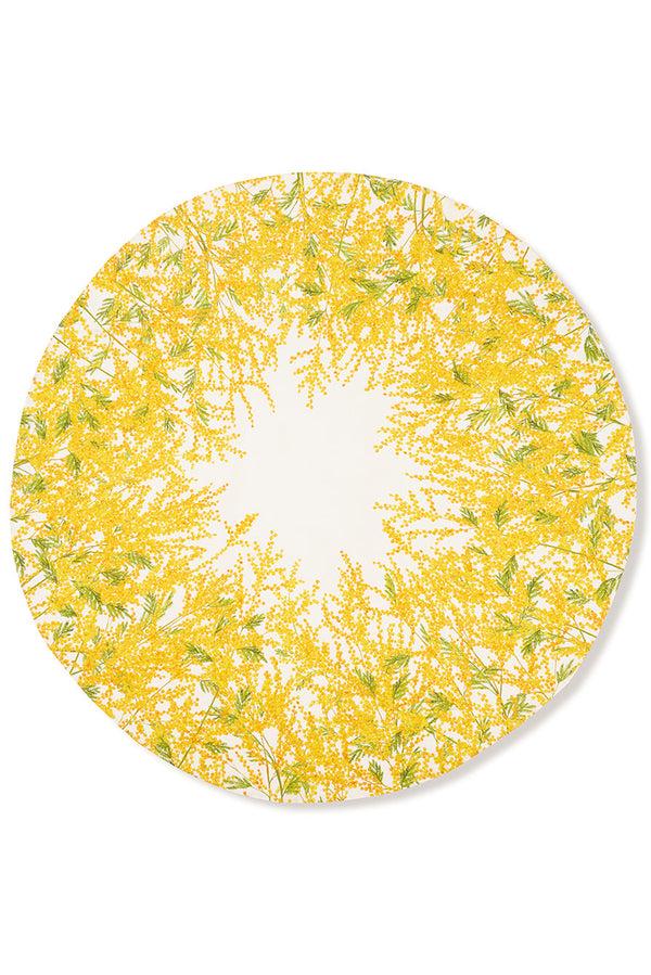 summerill & bishop 'Mimosa' Round Linen Tablecloth 260cm