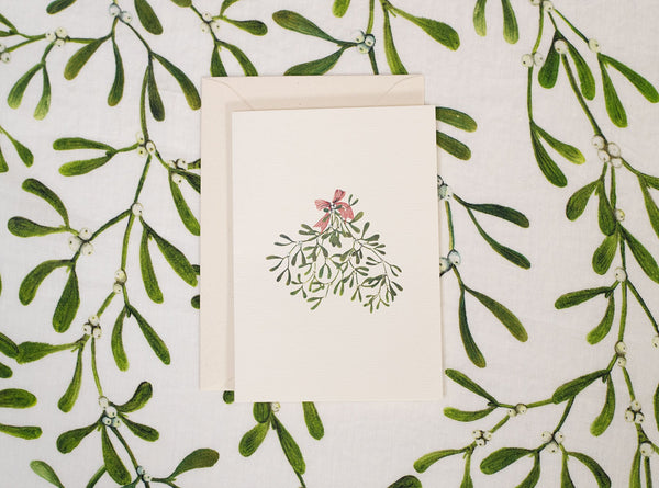 Summerill & Bishop 'Mistletoe' Greeting Card 15cm X 10cm (A6)