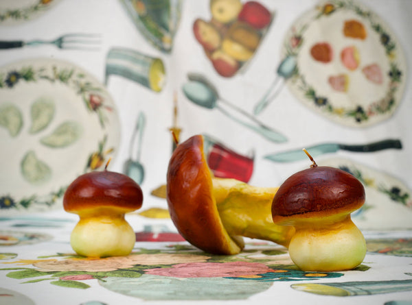 Summerill & Bishop Mushroom Porcini Decorative Candle 9cm