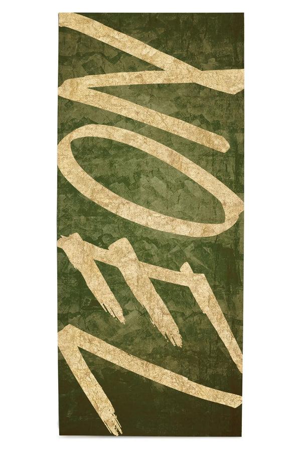 summerill & bishop 'Noel' Linen Tablecloth in Gold and Avocado Green