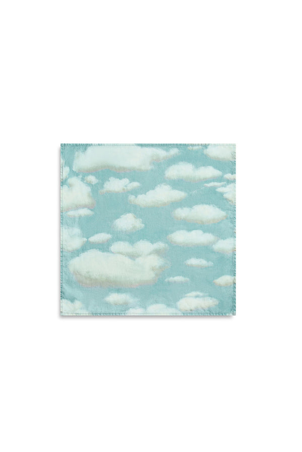 Summerill & Bishop 'Nuages' Cloud Linen Napkin In Blue 50x50cm