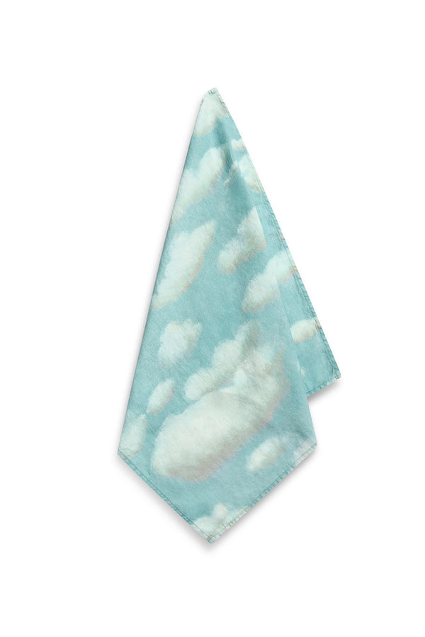 summerill & bishop 'Nuages' Cloud Linen Napkin in Blue 50x50cm