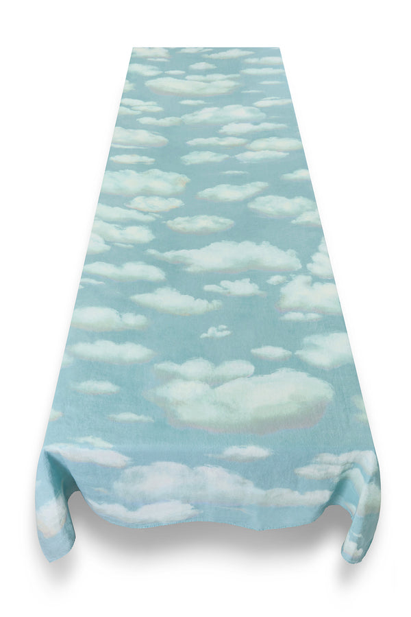 Summerill & Bishop 'Nuages' Cloud Linen Tablecloth In Blue
