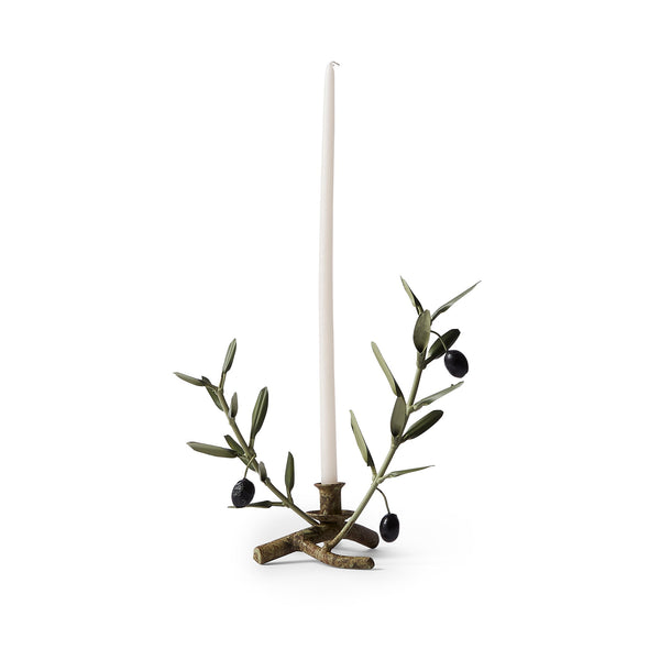 Summerill & Bishop Olive Branch Tapered Candle Holder