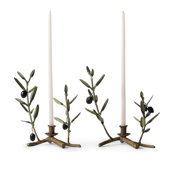 Summerill & Bishop Olive Branch Tapered Candle Holder