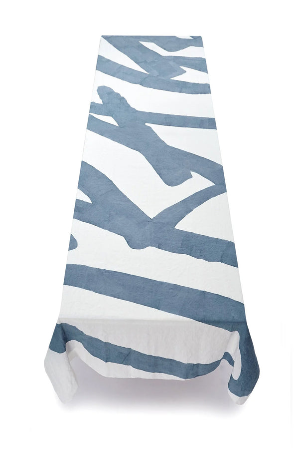 Summerill & Bishop 'Orage' Word Linen Tablecloth In Powder Blue