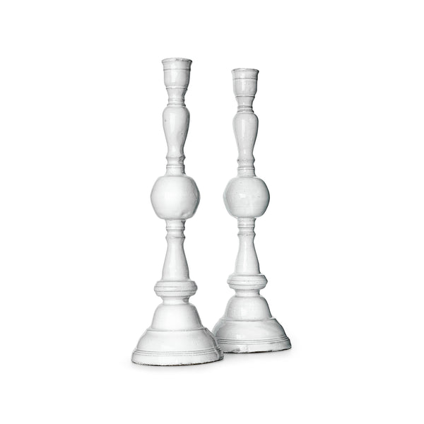 summerill & bishop Pair of Istanbul Candlesticks by Astier de Villatte 40cm