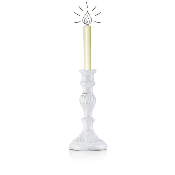 Summerill & Bishop Pair Of Peggy Candlestick By Astier De Villatte Small 15.5cm