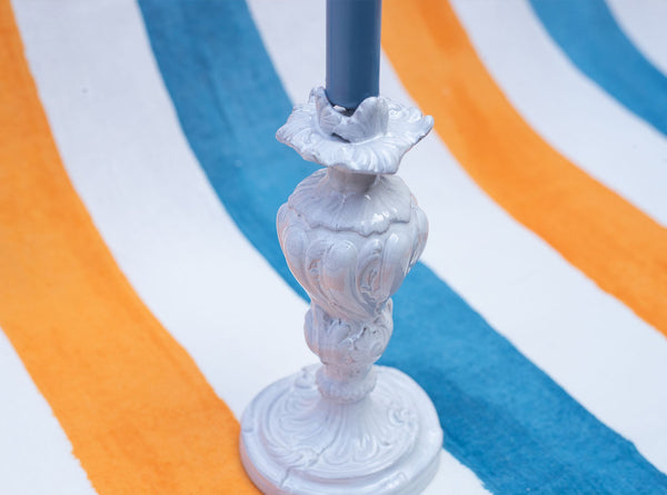 Summerill & Bishop Pair Of Small Tom Candlesticks By Astier De Villatte 20.5cm