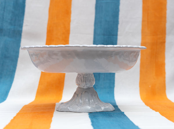 Summerill & Bishop Peggy Ceramic Oval Fruit Stand By Astier De Villatte 31cm