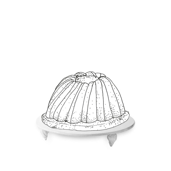 Summerill & Bishop Peggy Footed Flat Cake Stand By Astier De Villatte 31cm