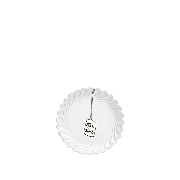 Summerill & Bishop Peggy Scalloped Tea Saucer By Astier De Villatte 14.5cm