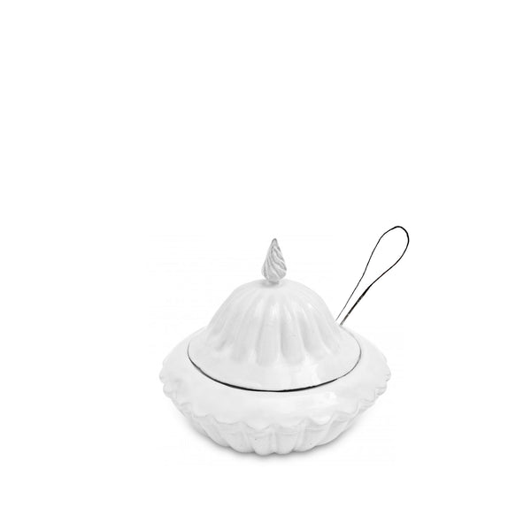 Summerill & Bishop Peggy Sugar Bowl & Lid By Astier De Villatte 17cm
