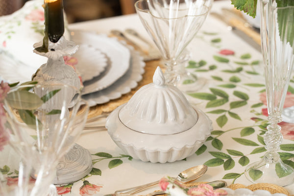 Summerill & Bishop Peggy Sugar Bowl & Lid By Astier De Villatte 17cm