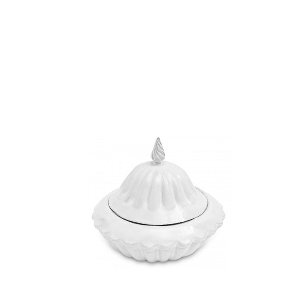 summerill & bishop Peggy Sugar Bowl & Lid by Astier de Villatte 17cm