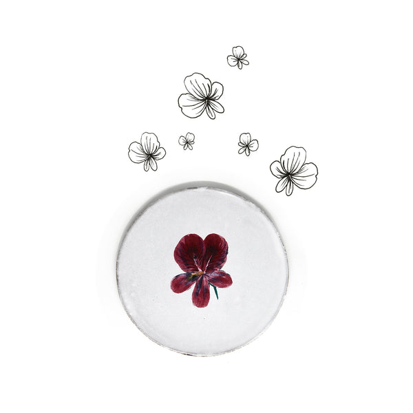 Summerill & Bishop Pelargonium Saucer By Astier De Villatte 16.5cm