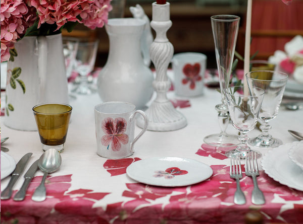 Summerill & Bishop Pelargonium Saucer By Astier De Villatte 16.5cm