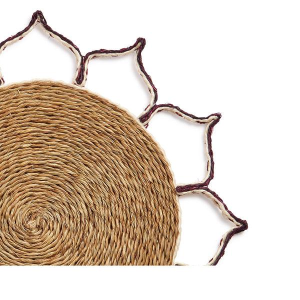 Summerill & Bishop 'Petal' Placemat In Grape Purple 36cm