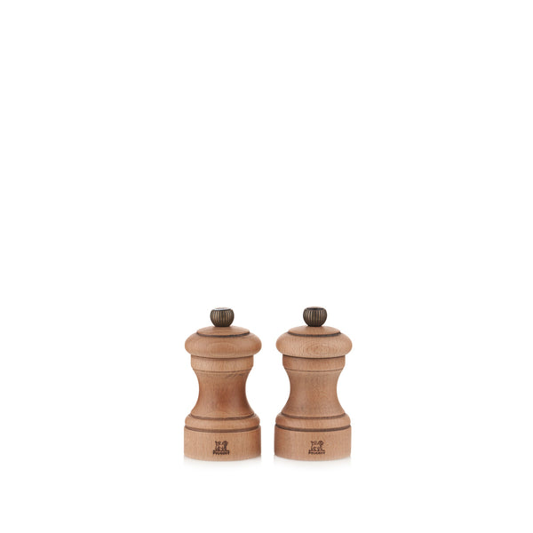 summerill & bishop Peugeot Antique Beechwood Mignonnette Salt & Pepper Mill Set 10cm