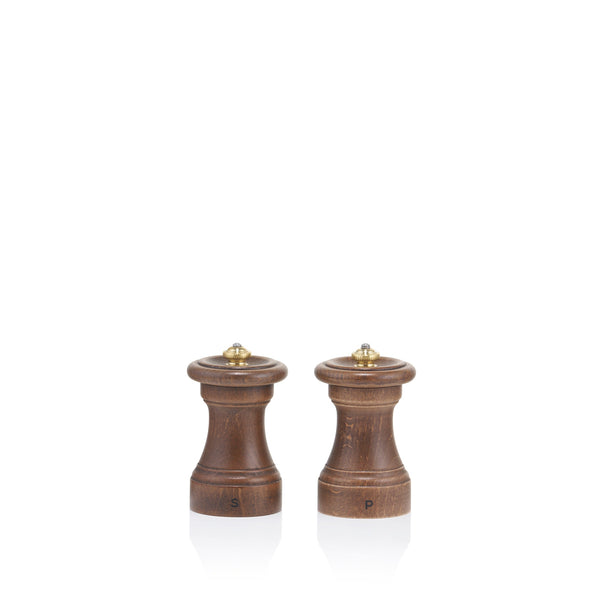 summerill & bishop Peugeot Mignonnette 1874 Anniversary Edition Salt & Pepper Mill Set Antique Beechwood Finish 10cm